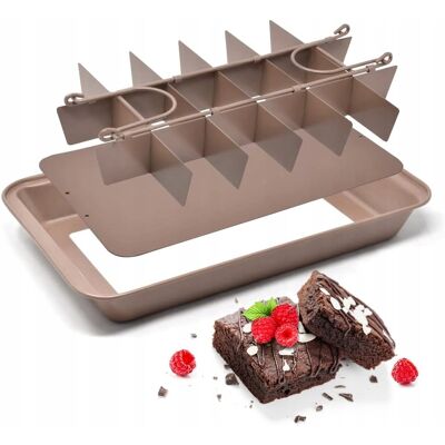 Inny producent PROSTOKĄTNA FORMA BLACHA DO PIECZENIA 31x20cm PRZEGRODY NIEPRZYWIERAJĄCA Inny producent PROSTOKĄTNA FORMA BLACHA DO PIECZENIA 31x20cm PRZEGRODY NIEPRZYWIERAJĄCA