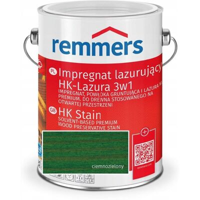 Remmers Impregnat Hk-Lazura 3w1 Ciemnozielony 10l Remmers Impregnat Hk-Lazura 3w1 Ciemnozielony 10l