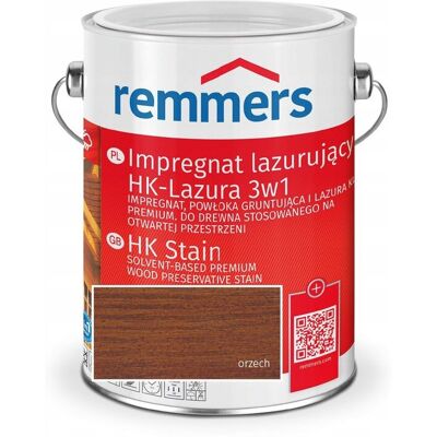 Remmers Impregnat Hk-Lazura 3W1 Orzech 10L Remmers Impregnat Hk-Lazura 3W1 Orzech 10L