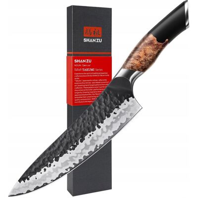 Inny producent SHAN ZU Japoński Nóż Kuchenny 20cm Stal Węglowa 7 Warstw Rękojeść z Klonu Inny producent SHAN ZU Japoński Nóż Kuchenny 20cm Stal Węglowa 7 Warstw Rękojeść z Klonu