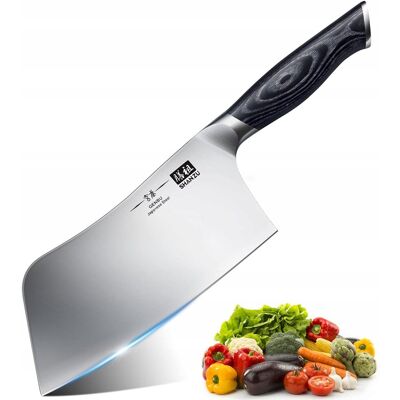 Inny producent SHAN ZU Nóż Szefa Kuchni 18cm, Japoński, Stal Węglowa, Drewniana Rękojeść Inny producent SHAN ZU Nóż Szefa Kuchni 18cm, Japoński, Stal Węglowa, Drewniana Rękojeść