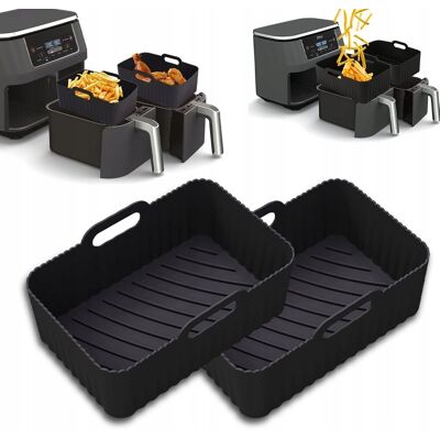 Inny producent SILIKONOWA BLACHA DO PIECZENIA AIR FRYER BEZTŁUSZCZOWEJ 400ML Inny producent SILIKONOWA BLACHA DO PIECZENIA AIR FRYER BEZTŁUSZCZOWEJ 400ML