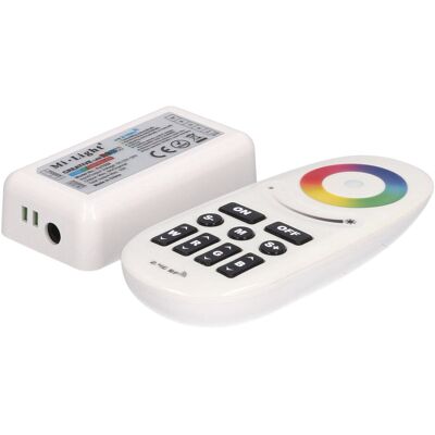 MiBoxer Sterownik MiLight RGBW 12-24V 6/10A + pilot RF FUT028 komplet MiBoxer Sterownik MiLight RGBW 12-24V 6/10A + pilot RF FUT028 komplet