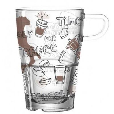 Szklanka do latte macchiato Senso Italiano Leonardo, 8x12 cm, 350 ml Szklanka do latte macchiato Senso Italiano Leonardo, 8x12 cm, 350 ml