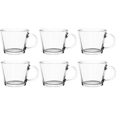 Galicja Szklanka Kubek Filiżanka 6x 380 Ml Na Kawę Herbatę Galicja Szklanka Kubek Filiżanka 6x 380 Ml Na Kawę Herbatę