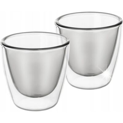 Artemis Szklanka Termiczna z Podwójną Ścianką do Kawy Espresso Szklanki 90 ml Artemis Szklanka Termiczna z Podwójną Ścianką do Kawy Espresso Szklanki 90 ml
