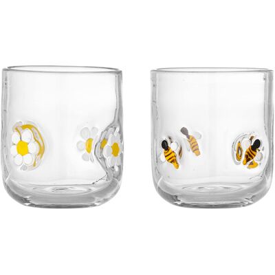 Inny producent Szklanki Bloomingville Buzz Z Pszczołą I Stokrotką 300 Ml 2 Szt Zestaw Inny producent Szklanki Bloomingville Buzz Z Pszczołą I Stokrotką 300 Ml 2 Szt Zestaw