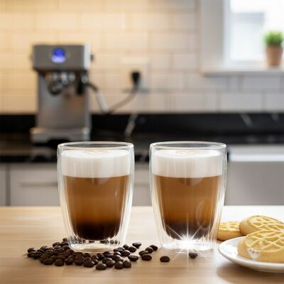 Artemis Szklanki Termiczne Z Podwójną Ścianką Kubki Do Kawy Latte Herbaty 320 Ml Artemis Szklanki Termiczne Z Podwójną Ścianką Kubki Do Kawy Latte Herbaty 320 Ml