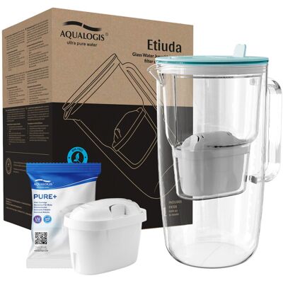 Aqualogis Szklany Dzbanek 2.9l Etiuda Niebieski Z Pure+ Aqualogis Szklany Dzbanek 2.9l Etiuda Niebieski Z Pure+
