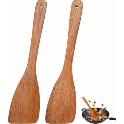 Inny producent SZPATUŁKI DREWNIANE 2 SZTUKI 33 CM BRĄZOWE KUCHENNE TRWAŁE ŁOPATKI Inny producent SZPATUŁKI DREWNIANE 2 SZTUKI 33 CM BRĄZOWE KUCHENNE TRWAŁE ŁOPATKI
