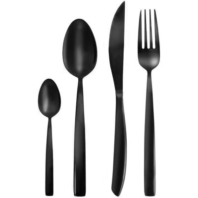 Artemis Sztućce Black Luxury Czarne Zestaw Komplet Sztućców Czarnych 24 Elementy Artemis Sztućce Black Luxury Czarne Zestaw Komplet Sztućców Czarnych 24 Elementy