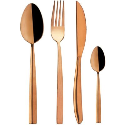 Artemis Sztućce Copper Miedziane Luksusowe Zestaw Komplet Sztućców 24 el. Artemis Sztućce Copper Miedziane Luksusowe Zestaw Komplet Sztućców 24 el.