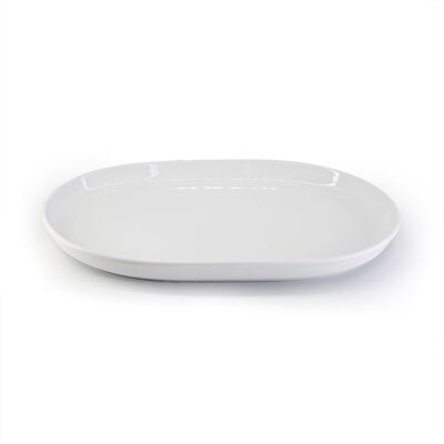 Talerz Owalny Porcelanowy Elegancki 29x20 Cm Biały Nord Duka Talerz Owalny Porcelanowy Elegancki 29x20 Cm Biały Nord Duka