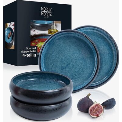 Inny producent TALERZE 4 SZTUKI 19 CM KAMIONKOWE GŁĘBOKIE NA ZUPĘ SAŁATKĘ Inny producent TALERZE 4 SZTUKI 19 CM KAMIONKOWE GŁĘBOKIE NA ZUPĘ SAŁATKĘ