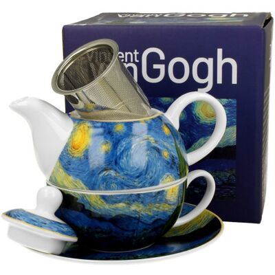 DUO Tea for one filiżanka imbryk Gogh filtr sitko noc DUO Tea for one filiżanka imbryk Gogh filtr sitko noc