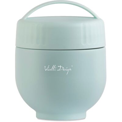 Vialli Design Termos obiadowy z łyżką i pojemnikiem Fuori Miętowy 680 ml Vialli Design Termos obiadowy z łyżką i pojemnikiem Fuori Miętowy 680 ml