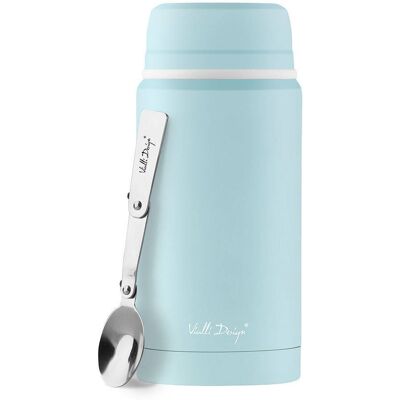 Termos obiadowy z łyżką Vialli Design Fuori 750 ml - miętowy Termos obiadowy z łyżką Vialli Design Fuori 750 ml - miętowy