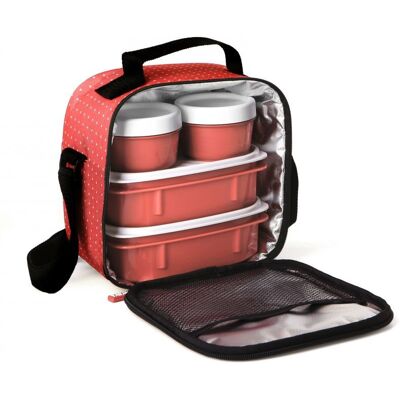 Torba Termiczna Z Pojemnikami Lunchbox Tatay Urban Food Casual Czerwony Torba Termiczna Z Pojemnikami Lunchbox Tatay Urban Food Casual Czerwony