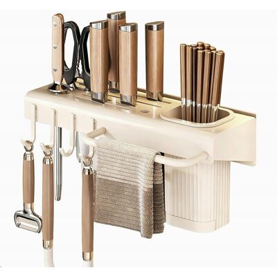 Inny producent UCHWYT NA NOŻE WIELOFUNKCYJNY STALOWY 31X9X95CM WODOSZCZELNY ŚCIENNY Inny producent UCHWYT NA NOŻE WIELOFUNKCYJNY STALOWY 31X9X95CM WODOSZCZELNY ŚCIENNY
