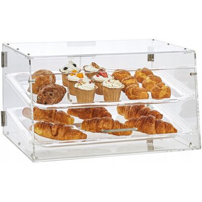 Vevor Witryna Na Ciasta 2-Poziomowa Akrylowa Gablota Na Tace 510x350x35mm Vevor Witryna Na Ciasta 2-Poziomowa Akrylowa Gablota Na Tace 510x350x35mm