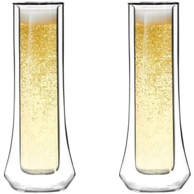 Vialli Design, Komplet 2 Kieliszków Do Szampana Z Podwójną Ścianką Soho 140 Ml 8906 Vialli Design, Komplet 2 Kieliszków Do Szampana Z Podwójną Ścianką Soho 140 Ml 8906