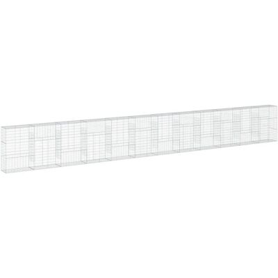 vidaXL Galwanizowany kosz gabionowy 1200x50x150cm - Typ gabionu vidaXL Galwanizowany kosz gabionowy 1200x50x150cm - Typ gabionu