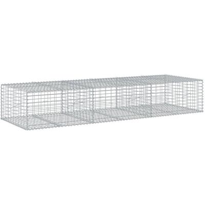 vidaXL Galwanizowana metalowa gabionowa kosz 300x100x50 cm - Podniesiona łóżko vidaXL Galwanizowana metalowa gabionowa kosz 300x100x50 cm - Podniesiona łóżko