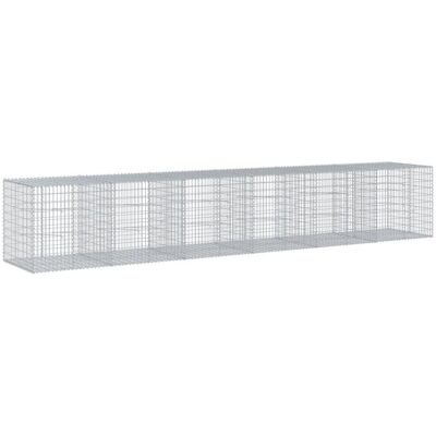 Vidaxl Kosz Gabionowy Z Pokrywą, 600x100x100 Cm, Galwanizowane Żelazo Vidaxl Kosz Gabionowy Z Pokrywą, 600x100x100 Cm, Galwanizowane Żelazo