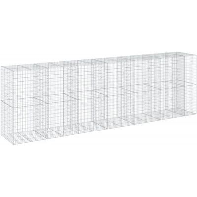 vidaXL Galwanizowana kosz gabion 650x100x200 cm - Dekoracja ogrodu vidaXL Galwanizowana kosz gabion 650x100x200 cm - Dekoracja ogrodu