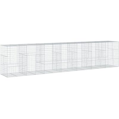 vidaXL Kosz gabion z pokrywą 700x100x150 cm - Typ gabionu vidaXL Kosz gabion z pokrywą 700x100x150 cm - Typ gabionu
