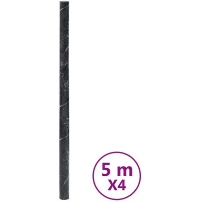 Vidaxl Samoprzylepna Okleina Meblowa, Marmurowa Czerń, 90x500 Cm, Pvc Vidaxl Samoprzylepna Okleina Meblowa, Marmurowa Czerń, 90x500 Cm, Pvc