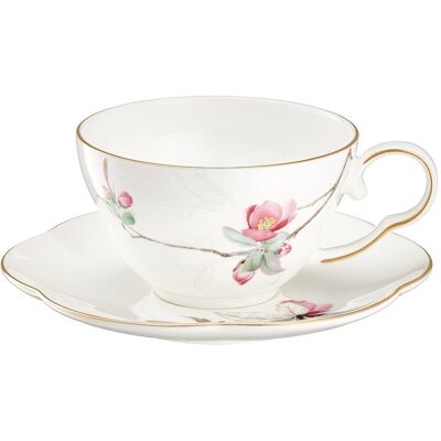 VILLA ITALIA Filiżanka do herbaty porcelanowa 200 ml ze spodkiem SPIRIT of JAPAN VILLA ITALIA Filiżanka do herbaty porcelanowa 200 ml ze spodkiem SPIRIT of JAPAN