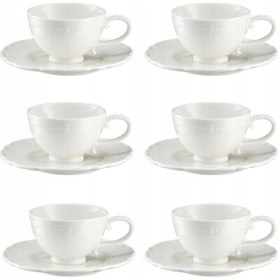 VILLA ITALIA Komplet filiżanek porcelanowych 180 ml 6 sztuk TIFFANY NEW VILLA ITALIA Komplet filiżanek porcelanowych 180 ml 6 sztuk TIFFANY NEW