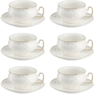 Villa Italia Komplet Filiżanek Porcelanowych 280 Ml 6 Sztuk Fiorella Villa Italia Komplet Filiżanek Porcelanowych 280 Ml 6 Sztuk Fiorella