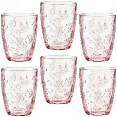 Villa Italia Zestaw Szklanek Różowych 270 Ml 6 Sztuk Merida Smk Villa Italia Zestaw Szklanek Różowych 270 Ml 6 Sztuk Merida Smk