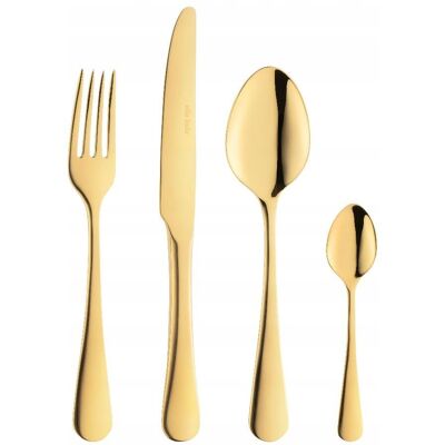 VILLA ITALIA Zestaw sztućców na 6 osób 24 elementy SLIM GOLD STP VILLA ITALIA Zestaw sztućców na 6 osób 24 elementy SLIM GOLD STP