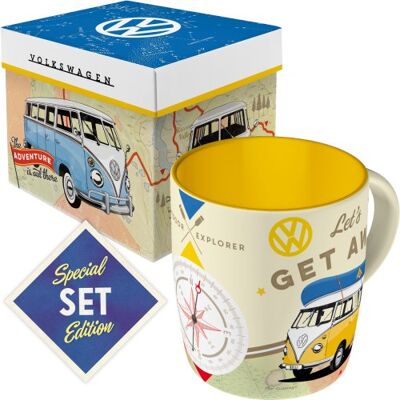ART Volkswagen T1 Bulik Kubek Retro Ceramiczny Żółty Prezent W Pudełku ART Volkswagen T1 Bulik Kubek Retro Ceramiczny Żółty Prezent W Pudełku