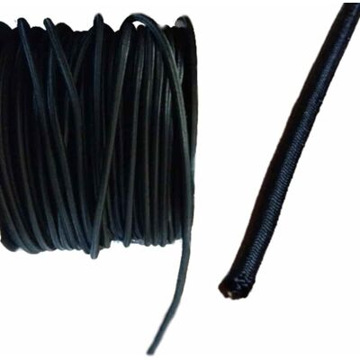 Boni-shop Wytrzymała linka gumowa 8mm do plandek i mocowań, czarna, 30m, UV Boni-shop Wytrzymała linka gumowa 8mm do plandek i mocowań, czarna, 30m, UV
