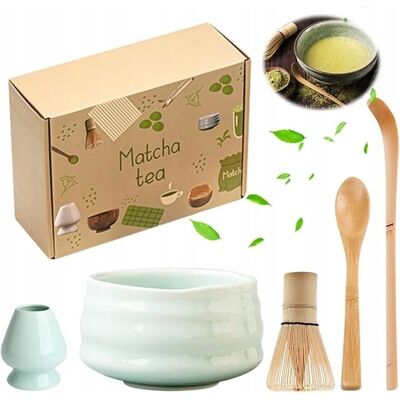 Inny producent XEERUN ZESTAW DO HERBATY MATCHA 5-CZĘŚCIOWY Z MIOTŁĄ CERAMICZNE MISKI Inny producent XEERUN ZESTAW DO HERBATY MATCHA 5-CZĘŚCIOWY Z MIOTŁĄ CERAMICZNE MISKI