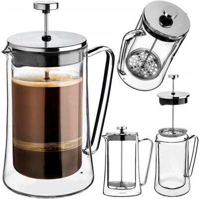KADAX ZAPARZACZ DO HERBATY KAWY 1L ZIÓŁ TŁOKOWY KAWIARKA DZBANEK SZKLANY 1000ml KADAX ZAPARZACZ DO HERBATY KAWY 1L ZIÓŁ TŁOKOWY KAWIARKA DZBANEK SZKLANY 1000ml