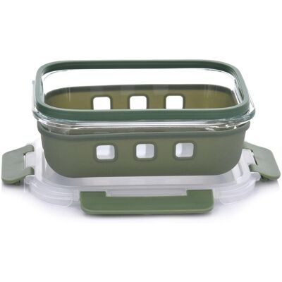 Zawansowany Lunchbox Szklany 640 Ml Prostokątny Zielony Ideal Lunch DUKA Zawansowany Lunchbox Szklany 640 Ml Prostokątny Zielony Ideal Lunch DUKA