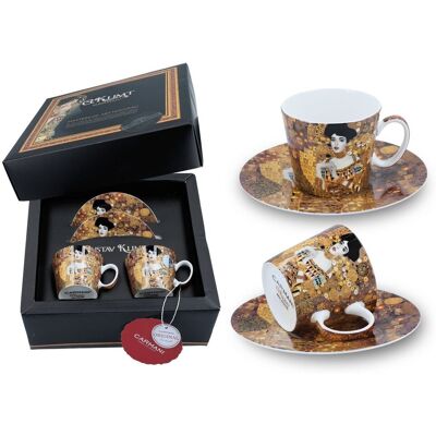 Zestaw 2 Filiżanek Espresso - G. Klimt, Adela (Carmani) Zestaw 2 Filiżanek Espresso - G. Klimt, Adela (Carmani)