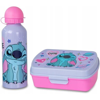 Kids Licensing Zestaw 2w1 Śniadaniówka Lunchbox + Bidon Butelka Dla Dziecka Lilo I Stitch / St00133 Kids Licensing Zestaw 2w1 Śniadaniówka Lunchbox + Bidon Butelka Dla Dziecka Lilo I Stitch / St00133