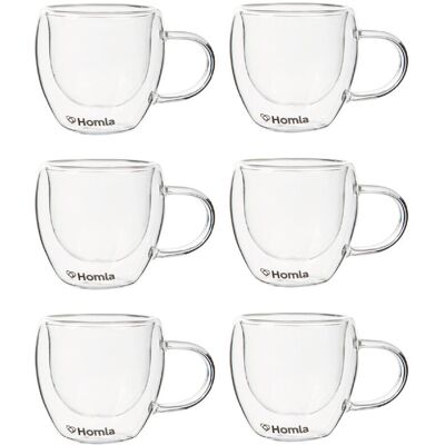 Zestaw 3x Szklanki CEMBRA przezroczyste 80 ml, 2 szt. HOMLA Zestaw 3x Szklanki CEMBRA przezroczyste 80 ml, 2 szt. HOMLA