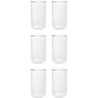 Zestaw 3x Szklanki z podwójną ścianką 2 szt. CEMBRA GROOVE 0,35L HOMLA Zestaw 3x Szklanki z podwójną ścianką 2 szt. CEMBRA GROOVE 0,35L HOMLA