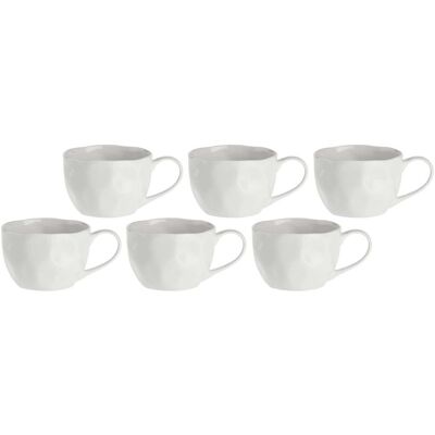 Zestaw 6 filiżanek 110 ml Lunia białe porcelana La Porcellana Bianca Zestaw 6 filiżanek 110 ml Lunia białe porcelana La Porcellana Bianca