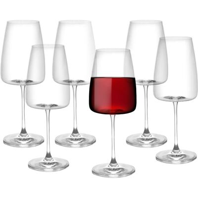 Zestaw 6 Kieliszków Do Wina 500 Ml Szkło Kryształowe GUSTAV DUKA Zestaw 6 Kieliszków Do Wina 500 Ml Szkło Kryształowe GUSTAV DUKA