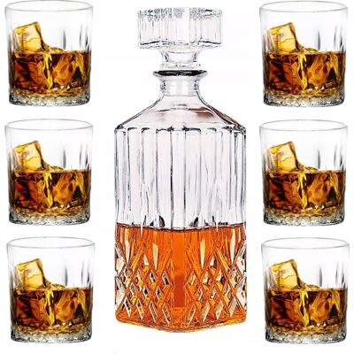 GLASMARK Zestaw Do Drinków Karafka 850 Ml 6 Szklanek 280 Ml Komplet Na Prezent GLASMARK Zestaw Do Drinków Karafka 850 Ml 6 Szklanek 280 Ml Komplet Na Prezent