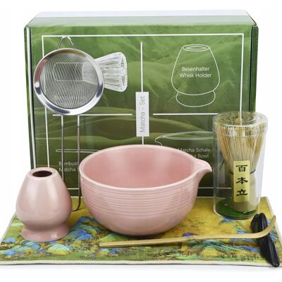 Inny producent ZESTAW DO MATCHY MIOTEŁKA ŁYŻKA MISECZKA SITKO UCHWYT AKCESORIA RÓŻOWY Inny producent ZESTAW DO MATCHY MIOTEŁKA ŁYŻKA MISECZKA SITKO UCHWYT AKCESORIA RÓŻOWY