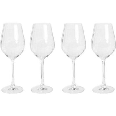 Zestaw kieliszków BRILLIANT BLISS do wina ryflowanych 4 szt. 0,5 l HOMLA Zestaw kieliszków BRILLIANT BLISS do wina ryflowanych 4 szt. 0,5 l HOMLA